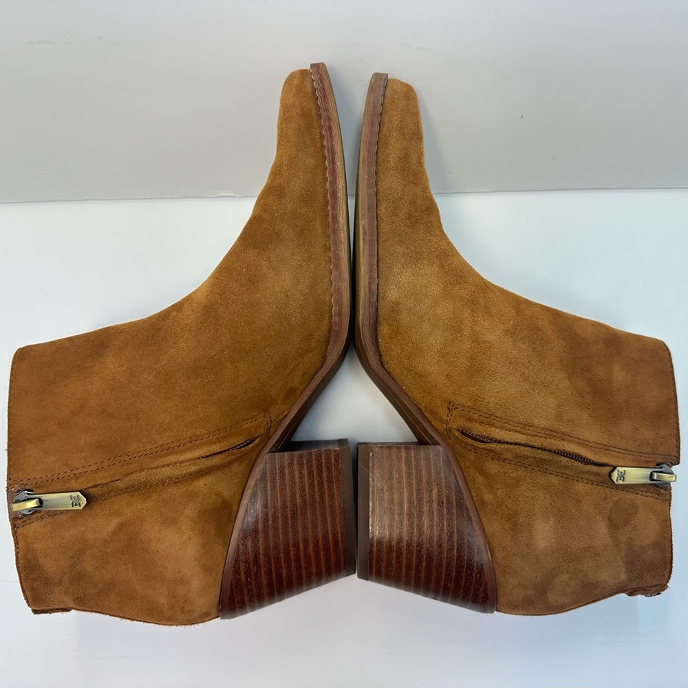 Sam Edelman Brown Suede Ankle Boots - Picture 4 of 9